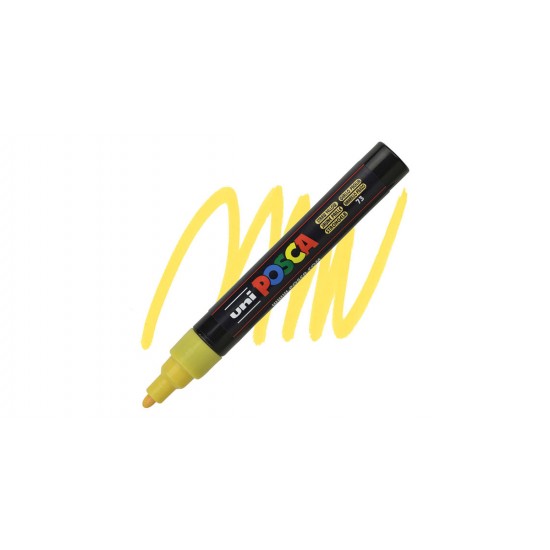 ΜΑΡΚΑΔΟΡΟΣ POSCA PC-5M ΑΧΥΡΟ ΚΙΤΡΙΝΟ ΜΑΡΚΑΔΟΡΟΣ POSCA PC-5M ΑΧΥΡΟ ΚΙΤΡΙΝΟ